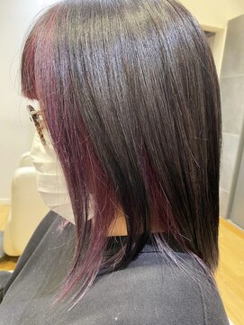 サルビア(Salvia) 〈サルビア美畑町店〉くすみパープルフェイスフレーミング