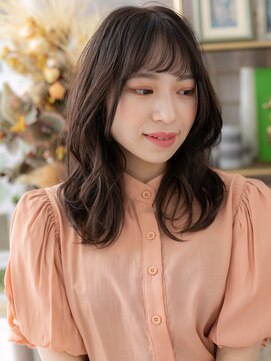 カバー ヘア ブリス 川口東口駅前店(COVER HAIR bliss) 大人かわいいダークアッシュゆる巻きロングa川口20代30代40代