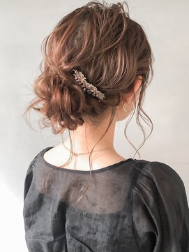 アグノス 青山(Agnos) ★三つ編みヘアセット結婚式大人ガーリーシニヨン#095d1203