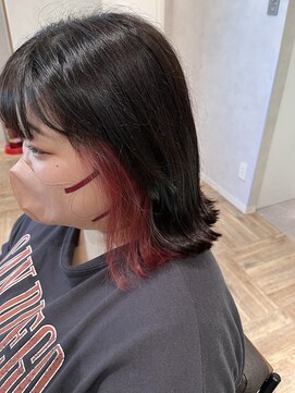 アヴァンス 西宮北口(AVANCE.) イヤリングカラー×ピンクレッド