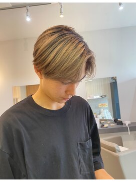 メンズバイココテラス 豊中(men's by cocoterace) カット/ハイトーン／ブリーチ／デザインカラー/バレイヤージュ