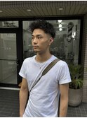 ツイストパーマ スキンフェード
