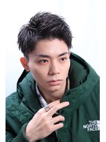 ネイビー(NAVY)&nbsp;エッジショート アップバング ビジネスヘア