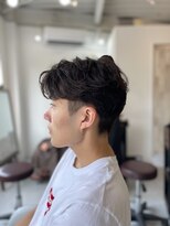 メンズカット バイ ソイクフ(メンズカット by SOY-KUFU)&nbsp;MEN'SHAIRアッシュブラックベリーショートダークアッシュ