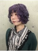 【riNa】パープル、ボブ、紫