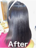 SLEEK式髪質改善【縮毛矯正】　アフター内側