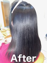 スリーク(SLEEK)&nbsp;SLEEK式髪質改善【縮毛矯正】　アフター内側