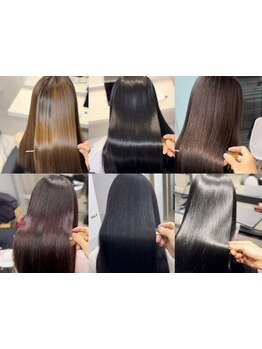 縮毛矯正と髪質改善カラーに特化したサロン♪しっかりストレートから柔らかく曲がるストレートまで自由自在