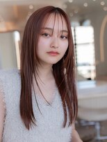 レイヤーカット／ミディアムレイヤー／20代30代／大人かわいい