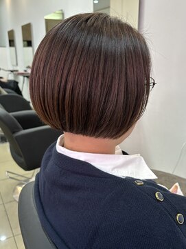 オーリーヘアー(Olliy hair) ミニボブ/アースカラー/刈り上げボブ/30代40代50代