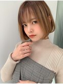 【BOTANIUM】シンプルワンカールボブ×シースルーバング
