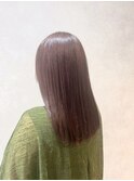 髪質改善カラーピンクブラウン20代30代40代50代