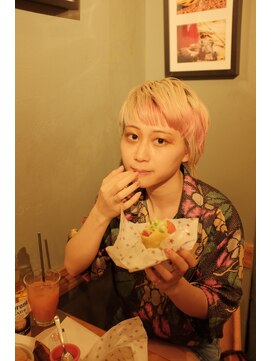 ブリーチ・ホワイトピンク