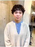 マッシュショートヘアパーマ/ショートパーマ