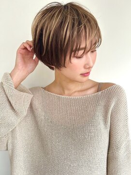 カバーヘア ブリス 川口(COVER HAIR bliss) 小顔コンパクトショート×白髪ぼかしハイライト30代40代◎p川口
