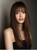 ステイゴールド(STAYGOLD)&nbsp;髪質改善 ストレート アッシュブラウン 顔周りレイヤー 縮毛矯正