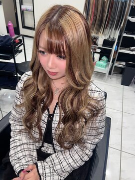 ヘアーデザイン ジェルム(Hair Design germe) プルエクステローライトでギャルヘア #しのだスペシャル