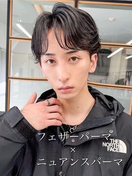 スタートウキョウ 渋谷駅(STAR TOKYO) 春カラー黒髪ショートフェザーパーマ×ニュアンス小顔◎20代30代