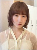 ボブ/ぱつっとボブ/顔まわりレイヤー/レイヤーボブ