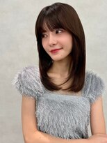 アッシュ 浦安店(Ash)&nbsp;顔周りカットミディアムレイヤー