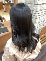ヒラトヤ 肴町店 セミウェットウェーブイヤリングカラーダブルカラーモテ髪
