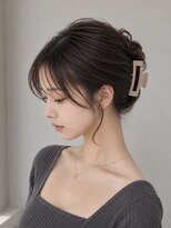 ネオリーブウリ 二子玉川店(Neolive uri)&nbsp;ミディアムヘア暗めカラーデザインカラーフェイスフレーミング