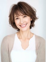 アプリール 北見(Aprire)&nbsp;透明感ショートボブ前髪あり白髪染め小顔くびれヘアグレージュ