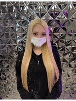 ラブスタシー 博多店(LOVESTASY)&nbsp;ブロンド×無加工毛エクステ67cm