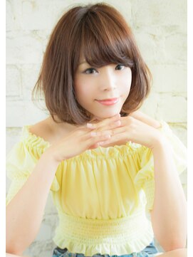 リュドール 栄(Rue D’or) 内巻きフェミニン大人かわいいマッシュバングワンカールby水谷