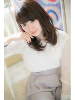 モッズ ヘア 福岡姪浜店(mod's hair)&nbsp;ダークカラーで♪大人お嬢様セミディb