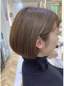 ロンドプランタン 恵比寿(Lond Printemps) 【Lond printemps水野】大人かわいいことりベージュワンレンボブ