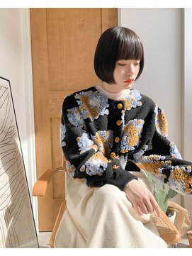 ウユ(uyu) マッシュボブ、マロンベージュ