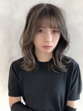 オリンテ バイ レシッド 表参道(orente by rcid) 【orente 表参道】モテ髪ミディアム×ブリーチなし透明感カラー