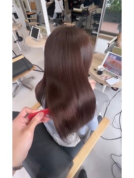 ジーナ セントラル銀座(Zina) ツヤ感カラー＊髪質改善＊ピンクアッシュ【ZinaCENTRAL】