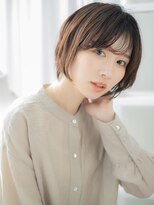 モッズヘア 越谷(mod's hair)&nbsp;斜めバング前下がり小顔ショートボブパーマa越谷20代30代40代
