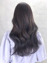 アイティーバイアルバム 北千住店(IT by ALBUM)&nbsp;グレージュロング_斜めバンググレージュカラー_ba420012