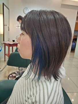 ヘアークリエイション クラフト(HAIRCREATION CRAFT) インナーカラーブルー