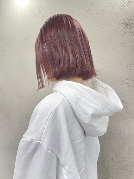 アジールヘア 東上野店(agir hair) 大人可愛いボブピンクカラーダブルカラー【上野】