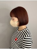 【坂本】ミニボブ×オレンジブラウン