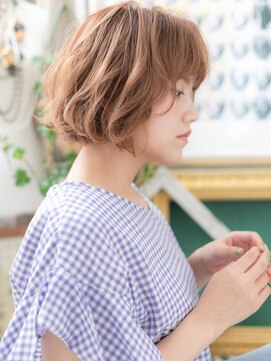 カバーヘア ブリス 川口(COVER HAIR bliss) ★デザインカラー大人ハイライトゆるふわボブ10代20代30代★10