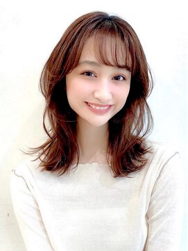 マティエ 銀座(Matie) ロングレイヤーグレージュカラーブリーチなしカラー20代30代40代