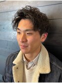 ツイスパ ツーブロック アップバング サイドパート