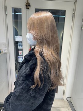 テトラ バイ ネオリーブ 横浜西口店(tetra by neolive) ミルクティベージュ ブリーチカラー