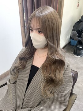 ガルボ ヘアー(garbo hair) プルエクステ 10代 20代 30代 韓国風 エクステ オリーブベージュ