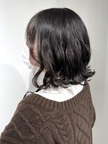 クアトログランシュ 水戸店(QUATRO×GranCieux)&nbsp;コテ巻き風デジタルパーマ×ボブ　水戸/ボブ/デジパ/コテ巻き風