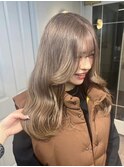 ハイトーンカラー/アッシュベージュ/レイヤーカット/ENTER天神店