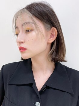 ヴィサージュクオン(VISAGE Quon)の写真/白髪が気になり始めたファーストグレイカラーにもオススメ！赤みのない透ける様な透明感を実現☆