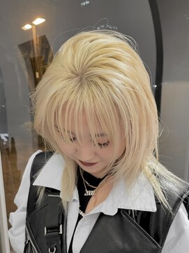 ユルク トウキョウ(jurk tokyo) ブリーチベースのレイヤーウルフ×ハイトーン/学割U24/ウルフ