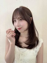 ビーチ(BEACH) ミディアムレイヤーアッシュベージュカラー