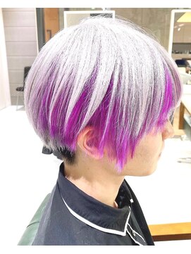 デイズ(days) ホワイトシルバーカラーインナーデザインカラーパープル